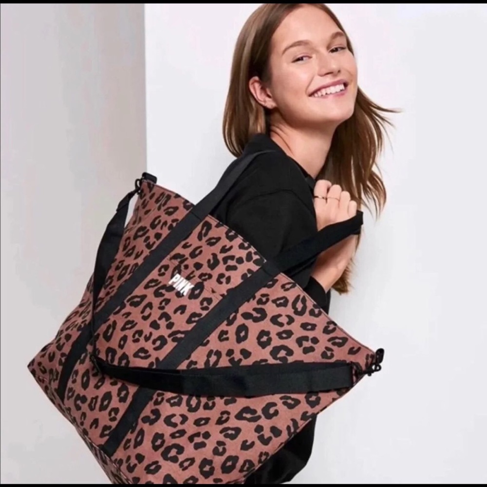 New Pink Victoria’s Secret Leopard Bag Tote